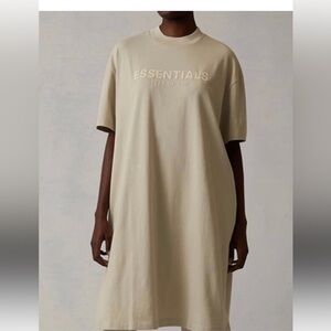Fear of God Essentials Oversized Cream Dress